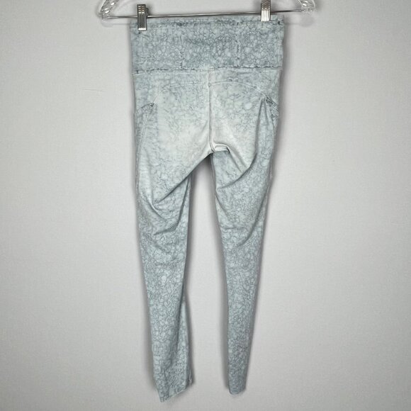 Lululemon Fast and Free High Rise Tight 25 Nulux City Grit White Blue Fog size 4 - Picture 8 of 14